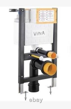 Vitra Reduced Height Wall Hung Pan Frame Dual Flush Concealed Cistern + Plate