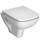 Vitra S20 Wall Hung Toilet Pan 48cm 480mm Short Projection & Soft Close Seat