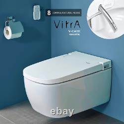 Vitra V-Care Combined Rimless Wall Hung Toilet WC Shower Bidet 8 Control Modes