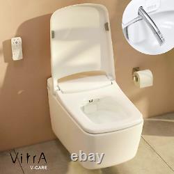 Vitra V-Care Combined Rimless Wall Hung Toilet WC Shower Bidet 8 Control Modes