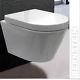 Wall Hung Toilet, Wall Mounted Wc Ch1088, Ceramic With Soft Close Duroplast Seat