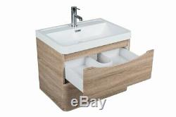 Wall Hung Bathroom Suite with Vanity Unit Furniture + 1700 Bath + WC Toilet