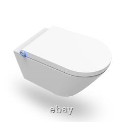Wall Hung Bidet Toilet Built-In Dryer & Spray Purificare Night Light Bathroom