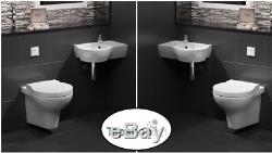 Wall Hung Mounted Toilet compact short Projection 480mm Optional Basin