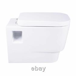 Wall Hung Mounted WC Pan Toilet Pan Ceramic Gloss White