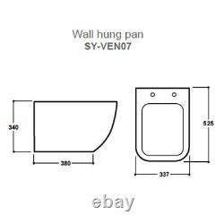 Wall Hung Pan & Soft Close Seat Modern RAK Manufactured