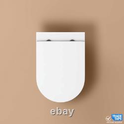 Wall Hung RIMLESS Toilet Pan & Seat with GROHE 1.13m Concealed WC Cistern Frame