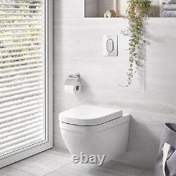 Wall Hung Rimless Short Projection Toilet with Soft Close Seat Grohe 39693000