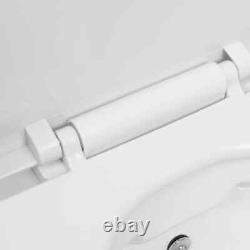 Wall Hung Rimless Toilet with Bidet Function Ceramic White Practical Set