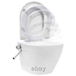 Wall Hung Rimless Toilet with Concealed Cistern Ceramic White Toilet Wall Mounte