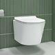 Wall Hung Rimless Toilet With Slim Soft Close Seat Newpor Bun/beba 25887/77070