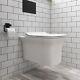 Wall Hung Rimless Toilet With Slim Soft Close Seat Santia Bun/beba 25901/77076