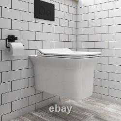 Wall Hung Rimless Toilet with Slim Soft Close Seat Santia BUN/BeBa 25901/77076
