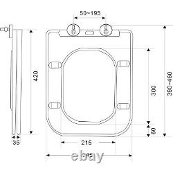 Wall Hung Rimless Toilet with Soft Close Seat Albi ALBIWH