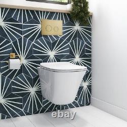 Wall Hung Rimless Toilet with Soft Close Seat Cistern Frame BUN/BeBa 27556/84630