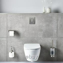 Wall Hung Rimless Toilet with Soft Close Seat Grohe Essence