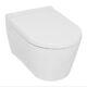 Wall Hung Square Toilet With Soft Close Seat Wc Pan