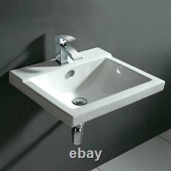 Wall Hung Toilet & Basin Set Square Designer Modern Quality Ceramic FREE Bott
