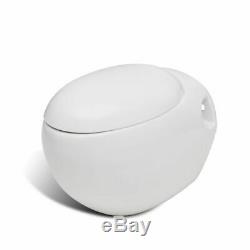 Wall Hung Toilet & Bidet Set White Ceramic I5B7