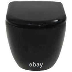 Wall-Hung Toilet Ceramic Black E1R5