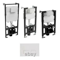 Wall Hung Toilet Concealed Cistern Frame WC Unit Adjustable Height 3 Sizes