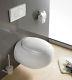 Wall Hung Toilet Pan Modern Egg Pod Ceramic Bathroom Wc Short Projection White