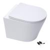 Wall Hung Toilet Pan Slim Concealed Cistern Frame 1.14-1.35m Wc Square Gloss Wht