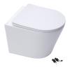 Wall Hung Toilet Pan Slim Concealed Cistern Frame 1.14-1.35m Wc Square Matt Blk