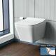 Wall Hung Toilet Rimless Designed Compact Pan With Soft Close Seat Wc Inton