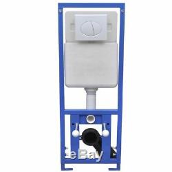 Wall Hung Toilet WC Set Bathroom Adjustable Frame / Concealed Cistern Multi Type