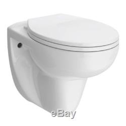 Wall Hung Toilet and Concealed Fixing Frame White Ceramic Bathroom Modern