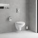 Wall Hung Toilet With Soft Close Seat Frame And Cistern Grohe Solido 39499000