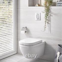 Wall Hung Toilet with Soft Close Seat Frame and Cistern Grohe Solido 39536000