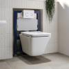 Wall Hung Toilet With Soft Close Seat White Glass Sensor Pn Bun/beba 27556/88919