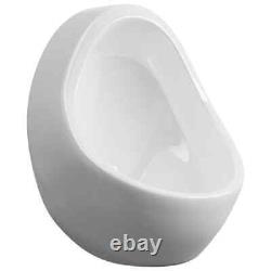Wall Hung Urinal with Flush Valve Ceramic Toilet Potty Wall-mounted Bowl Men Boy