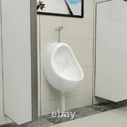 Wall Hung Urinal with Flush Valve Ceramic White