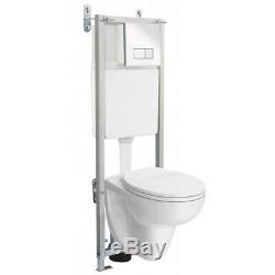 Matte Black P04 Adjustable Wall Hung WC Toilet Frame Dual Flush Concealed Cistern