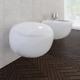 Wall Mounted Toilet Designer White Ceramic Floating Modern Hung Gloss Egg Pod Uk
