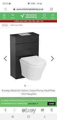 Wall hung Toilet wc pan with soft close seat