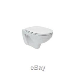 Wall hung compact + Toilet frame + Flush plate + WC slow -soft closing seat