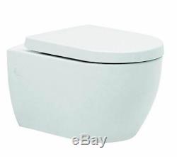 Wall hung pan toilet wall frame inc cistern modern round deluxe premium