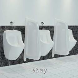 Wall-mounted Urinal Privacy Screen Ceramic White vidaXL