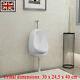 White Black Wall Hung Urinal With Flush Valve Ceramic Wall-mounted Top Flushing