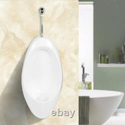 White Ceramic Wall Hung Urinal with Flush Valve Wall-mounted Flushing