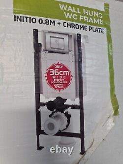 Wirquin Initio 0.8m Wall Hung & Floor Mounted WC Frame inc Flush Plate