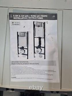 Wirquin Initio 0.8m Wall Hung & Floor Mounted WC Frame inc Flush Plate