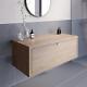 Wood Wall Hung Countertop Vanity Unit Without Basin 1100mm Modern Bathroom