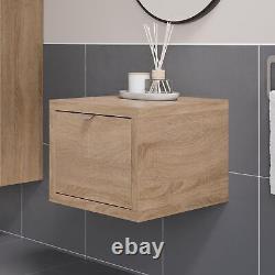 Wood Wall Hung Countertop Vanity Unit without Basin 500mm Modern Bathroom