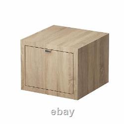 Wood Wall Hung Countertop Vanity Unit without Basin 500mm Modern Bathroom